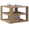 vidaXL Coffee Table Artisan Oak Engineered Wood 22.8x22.8x15.7 in