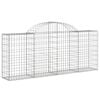 vidaXL Gabion Basket Set of 25 Silver Galvanized Iron Extra Tall