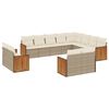 vidaXL Garden Sofa Set Beige, Cream White