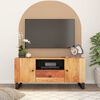vidaXL TV Cabinet Natural wood with black