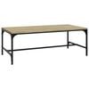 vidaXL Coffee Table Sonoma oak Engineered wood Medium Adjustable Feet