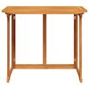 vidaXL Balcony Table Brown Solid Acacia Wood Medium Foldable