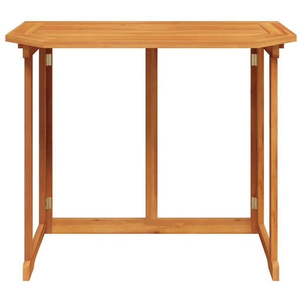 vidaXL Balcony Table Brown Solid Acacia Wood Medium Foldable