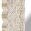 vidaXL Mirror White Solid Mango Wood 19.7x19.7 in Decorative Inlays