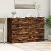 vidaXL Sideboards 2 pcs Smoked Oak 23.6"x15.4"x31.5" Engineered Wood