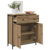 vidaXL Sideboard Artisan Oak Engineered wood, glass Medium Sideboard