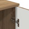 vidaXL Bathroom Cabinet with Door Artisan Oak 11.81 x 12.40 x 24.02 in