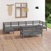 vidaXL Garden Lounge Set Grey Solid pinewood Large Modular