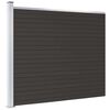 vidaXL Fence Panel WPC 68.9x57.5" Black