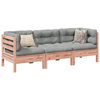 vidaXL Garden Sofa Set Reddish-brown, Grey