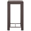 vidaXL Garden Bar Set Brown PE rattan Medium Durable Garden Bar Set