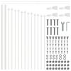 vidaXL Garden Fence White 340 x 75 cm