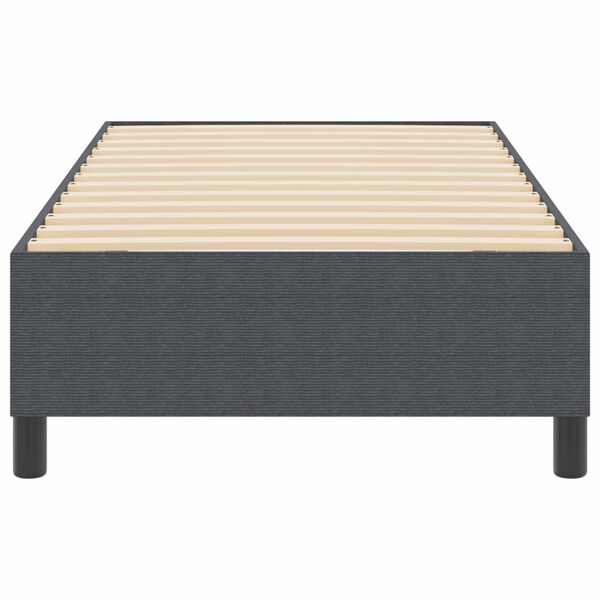vidaXL Platform Bed Frame Dark Grey 35.43 x 78.74 in Fabric