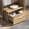 vidaXL Desk Artisan Oak 51.77 x 19.69 x 41.93 in Engineered Wood
