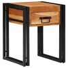 vidaXL End Table 15.75 x 15.75 x 19.69 in Solid Acacia Wood