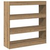 vidaXL Book Cabinet Artisan oak 39.37 x 11.81 x 40.55 in