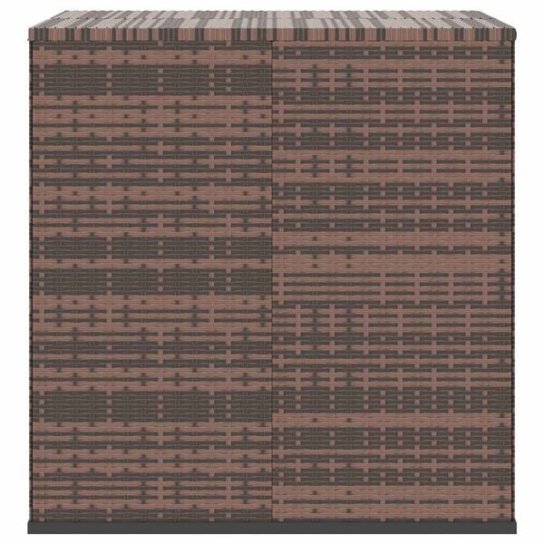 vidaXL Cushion Box Brown Gradient PE Rattan Large Cushion Box