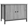 vidaXL TV Cabinet Grey Sonoma Engineered wood, steel Compact TV Cabinet