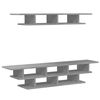 vidaXL TV Wall Unit Concrete gray Engineered wood TV Wall Unit