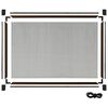 vidaXL Insect Screen Brown frame, Black mesh Aluminum frame, fiberglass mesh
