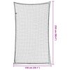 vidaXL Trailer Net with Elastic Rope Black 8.2x4.9' PP