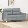 vidaXL 2-seater Sofa Light Grey Fabric (100% polyester), metal, textilene