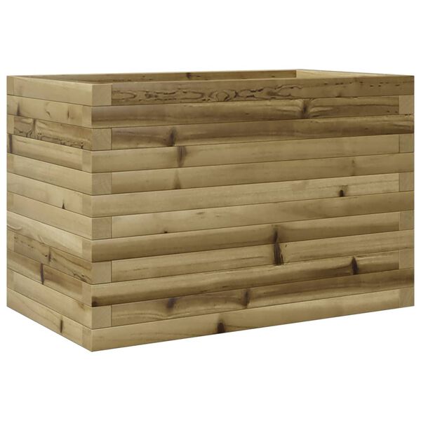 vidaXL Garden Planter Natural Pine Treated Pinewood Large Rectangular