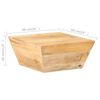vidaXL Coffee Table Natural Wood Solid Mango Wood Medium Durable