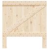 vidaXL Headboard Natural Solid pine wood Single Durable Headboard