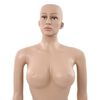 vidaXL Sexy Female Mannequin with Glass Base Beige 70.9"