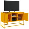 vidaXL TV Cabinet Mustard Yellow Steel Medium TV Cabinet Rectangular