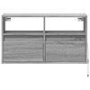 vidaXL TV Wall Cabinet Grey Sonoma Engineered Wood Compact