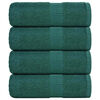 vidaXL Soap Towel Set of 4 Green 100% Cotton 12x12 in Soap Towel