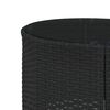 vidaXL Garden Sofa Black Poly Rattan Large UV-resistant materials