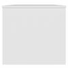vidaXL Coffee Table White Engineered Wood Medium Height-Adjustable