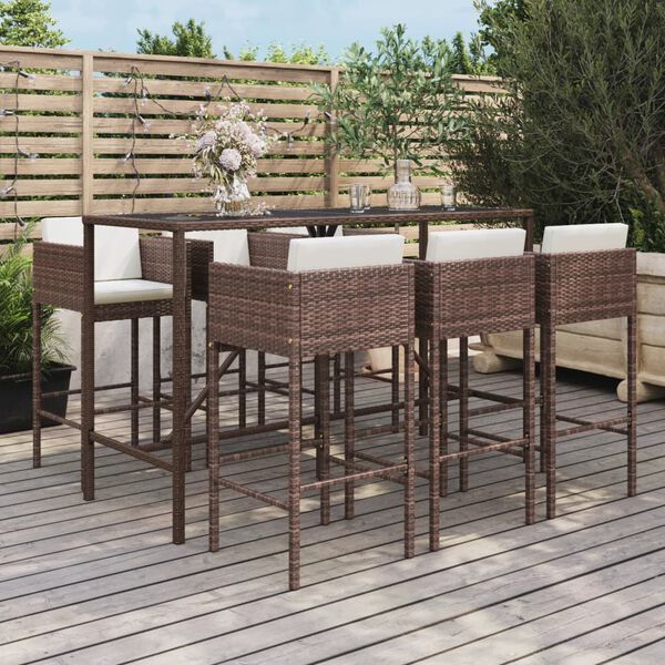vidaXL Garden Bar Set Brown