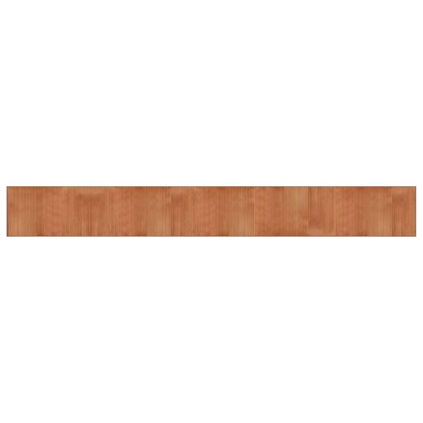 vidaXL Rug Brown Bamboo, Polypropylene 23.6x196.9 in Non-slip Rug