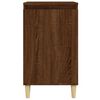 vidaXL Bedside Cabinet Set of 2 Brown Oak Engineered Wood Medium