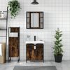 vidaXL Bathroom Cabinet Set Smoked oak Engineered wood Medium