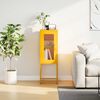 vidaXL Sideboard Mustard Yellow Cold-rolled Steel 14.2x15.4x42.1 in
