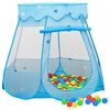 vidaXL Play Tent Blue Polyester Medium Collapsible Play Tent
