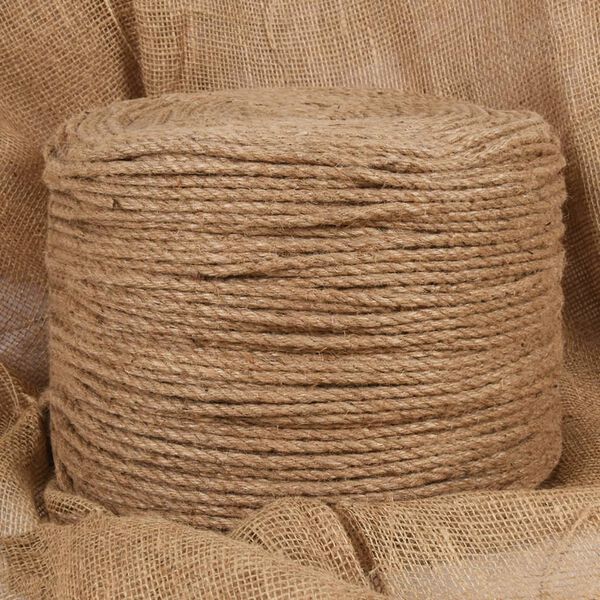 vidaXL Jute Rope 328.1 ' Long 0.31 " Thick