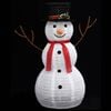 vidaXL Snowman Figure White Fabric 35.4 in Decorative Inlays