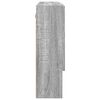 vidaXL Mirror Cabinet Wall-mounted Grey Sonoma 31.50 x 6.69 x 21.65 in