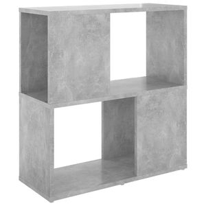 vidaXL Book Cabinet Concrete grey Engineered wood Small to Medium