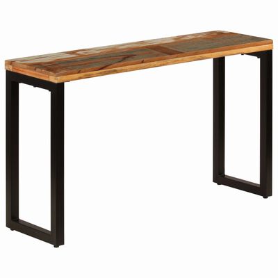 vidaXL Console Table 47.2"x13.8"x29.9" Solid Reclaimed Wood and Steel