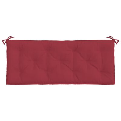 vidaXL Garden Bench Cushions 2pcs Wine Red 47.2"x19.7"x2.8" Oxford Fabric