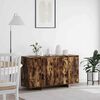 vidaXL Sideboard Smoked Oak 53.15 x 16.14 x 29.53 in Engineered Wood