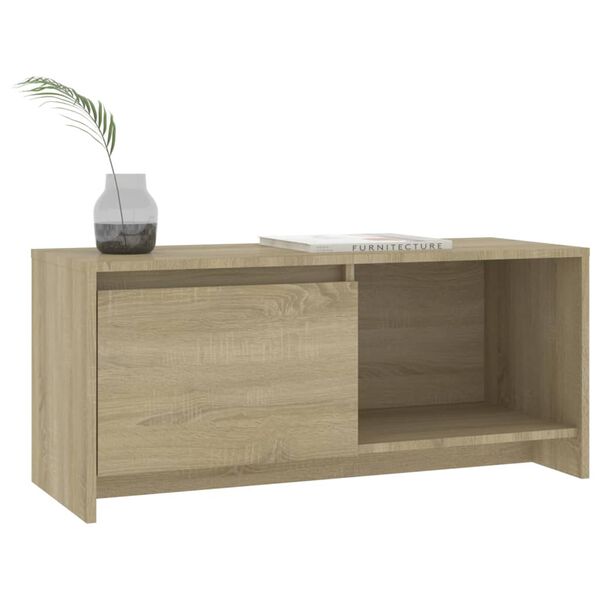 vidaXL TV Cabinet Sonoma oak Engineered wood 35.4 in long Storage
