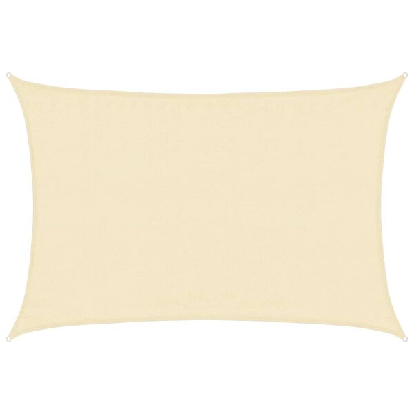 vidaXL Sunshade Sail 1.75 oz/ft² Cream 11.5x14.8' HDPE
